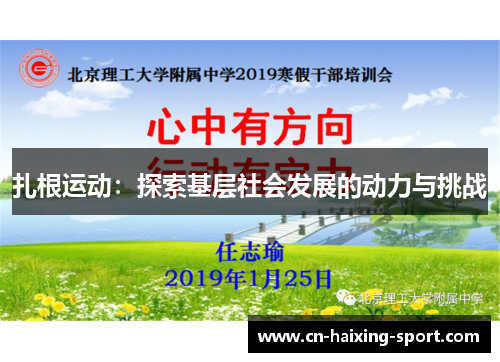 扎根运动：探索基层社会发展的动力与挑战